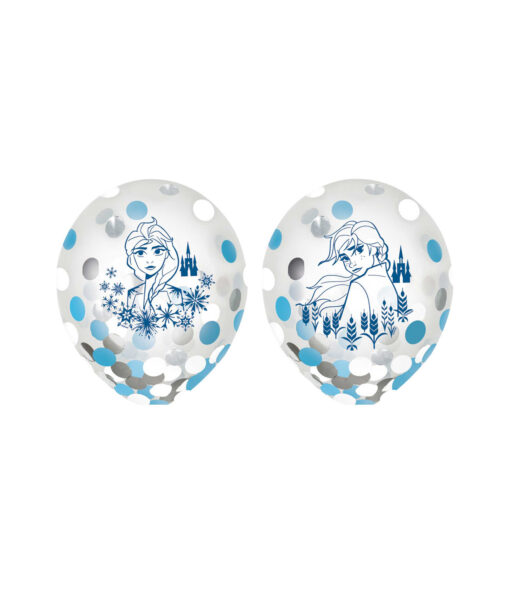 Disney Frozen Confetti Latex Balloons 6pk