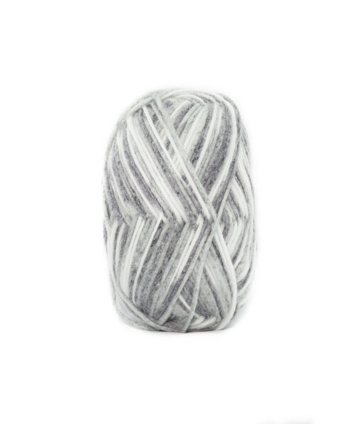 Black & Grey Mix Space Dye Yarn 100g