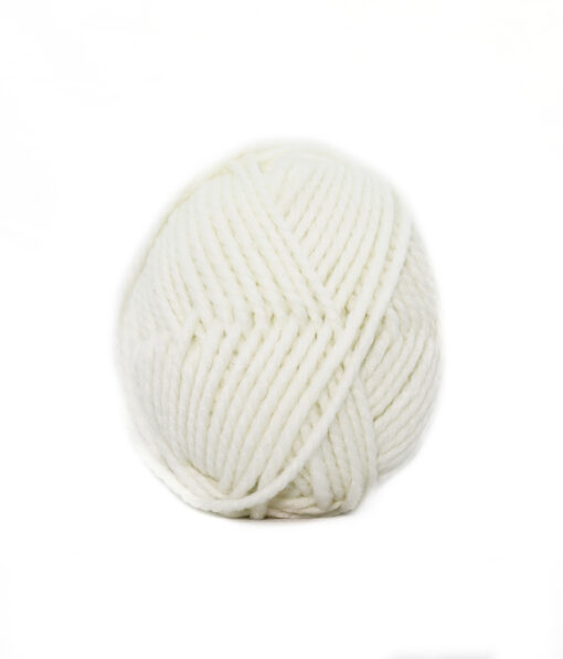 White Twisted Cable Knitting Yarn 100g