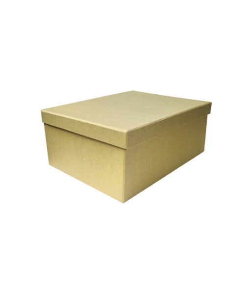 Craft brown cardstock gift box