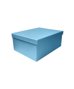 Blue cardstock gift box