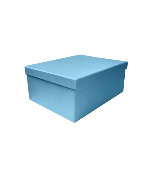 Blue cardstock gift box