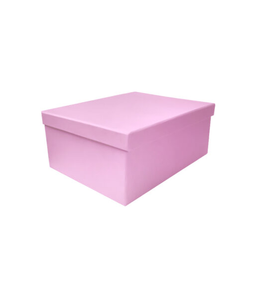 Light pink cardstock gift box