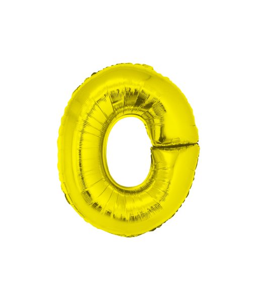 Gold Air Fill Letter O Balloon