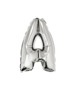 Silver Air Fill Letter A Balloon