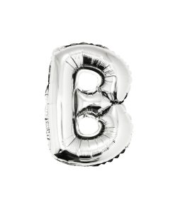 Silver Air Fill Letter B Balloon