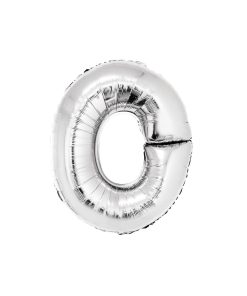 Silver Air Fill Letter O Balloon