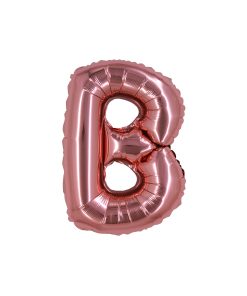 Rose Gold Air Fill Letter B Balloon