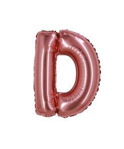 Rose Gold Air Fill Letter D Balloon