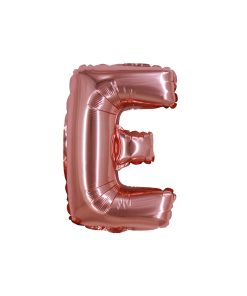 Rose Gold Air Fill Letter E Balloon