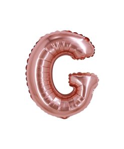 Rose Gold Air Fill Letter G Balloon