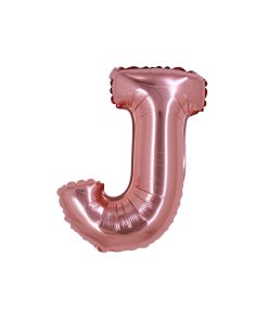 Rose Gold Air Fill Letter J Balloon