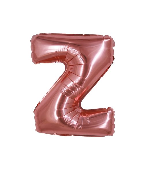 Rose Gold Air Fill Letter Z Balloon