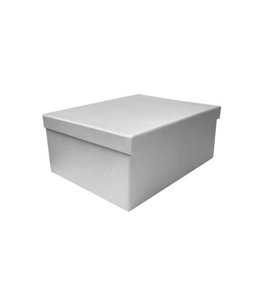 Silver cardstock gift box