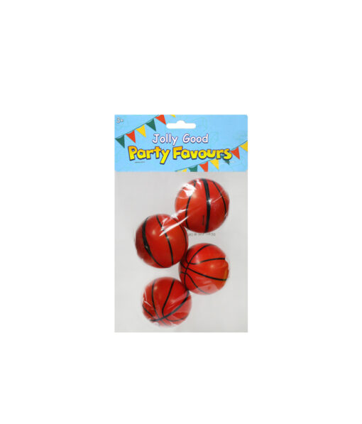 Basketball stress balls party favours coming in pack of 4