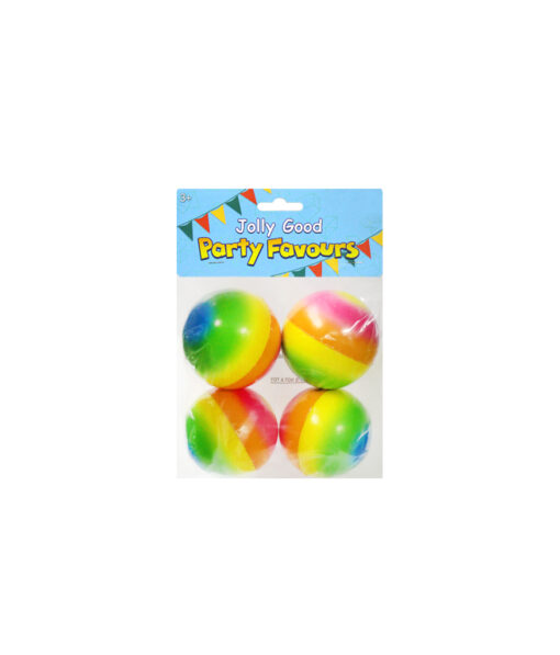 Rainbow stress balls party favours coming in pack of 4