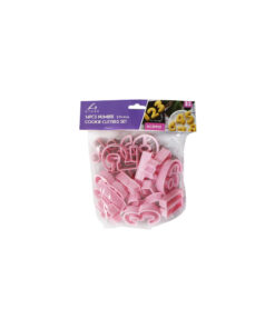 Numbers cookie cutter set coming in pack of 14 pieces and in pink colour