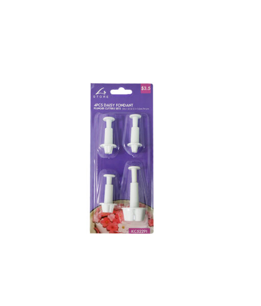 Daisy fondant plunger cutter set coming in pack of 4