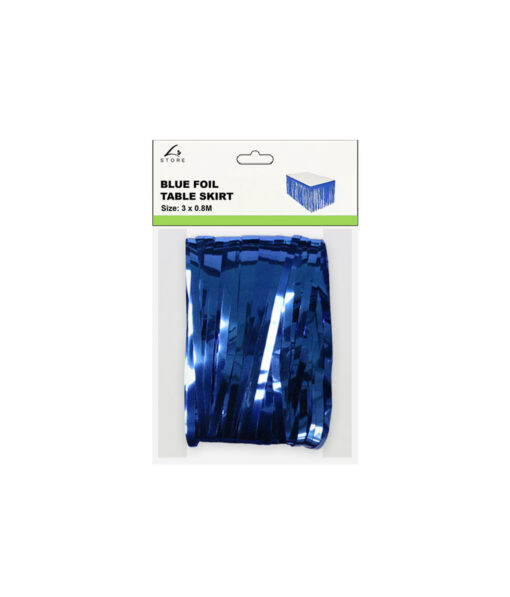 royal blue table skirt