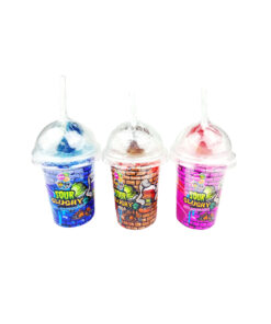 Sour slushy candy Soul slushy in blue raspberry, cola, and strawberry flavour