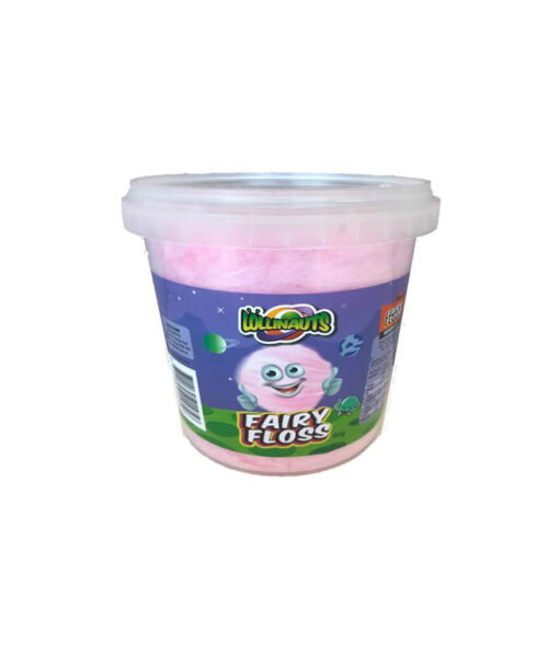 Fairy floss tub coming in container of 60g