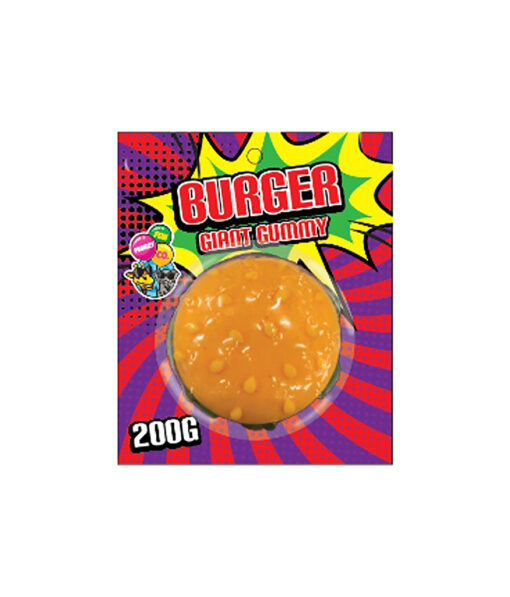 Giant burger gummy coming in package of 200g