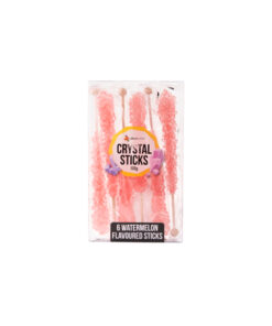 Crystal lolly stick in pack of 6 and pink colour in watermelon flavour