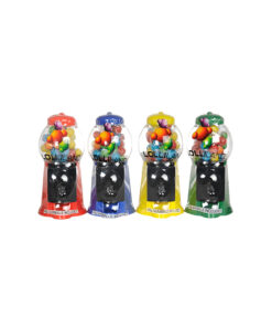 Lolliland gumball dispenser with gumballs included in red, blue, yellow, and green colour