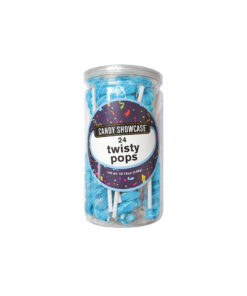 Twisty pops in container of 24 and blue colour