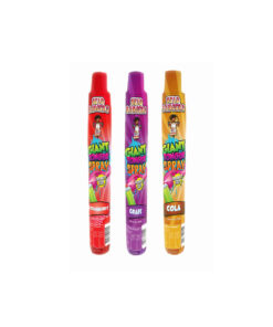 Sour giant tongue spray in strawberry, grape, and cola flavours