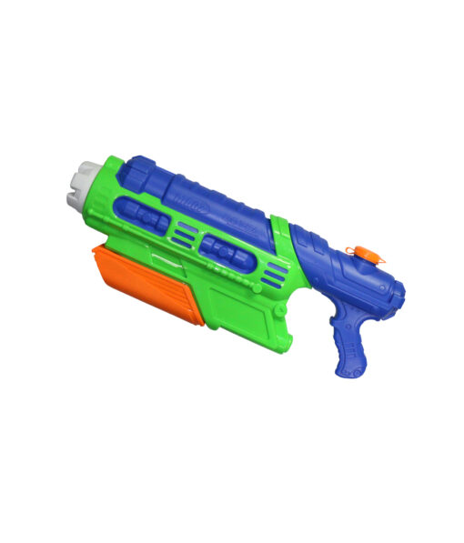 Large water gun in blue, green and orange colour