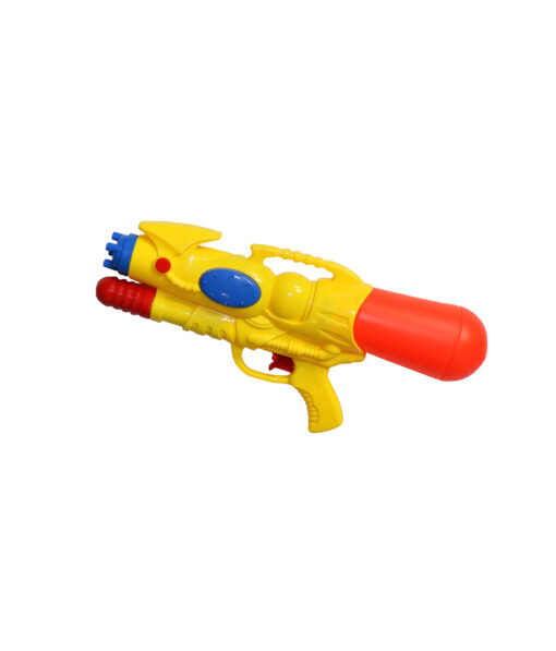 Plastic water gun in yellow colour