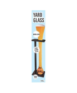 Yard glass in capacity of 2300mL and coming with timber stand