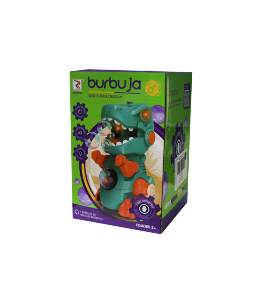 Motion and sound dinosaur bubble machine in assorted colours