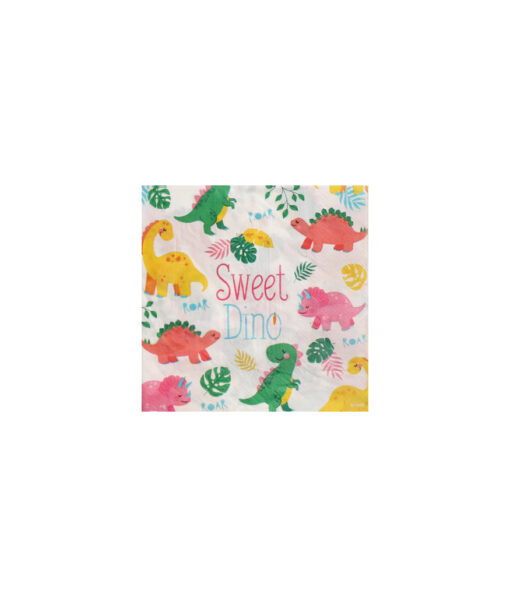 Sweet Dino Paper Napkins 20pk