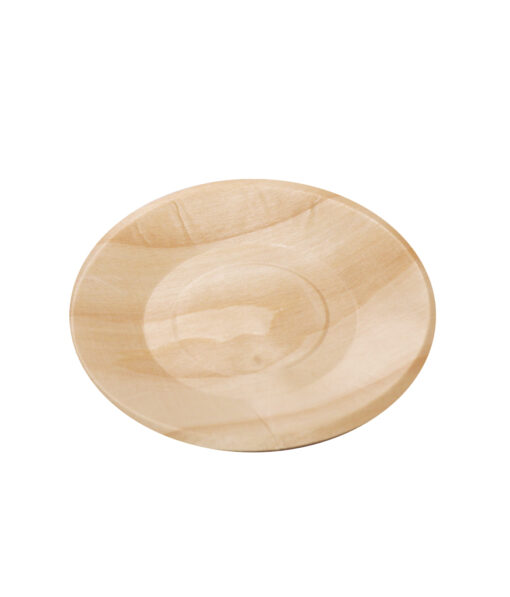 Wooden Round Plate 6pc