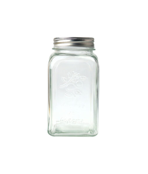 Glass Storage Jar With Tin Lid