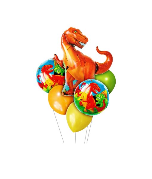 dinosaur party balloon set 6pc