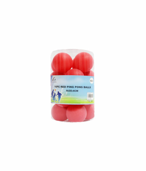 Red Beer Pong Ball 16pc