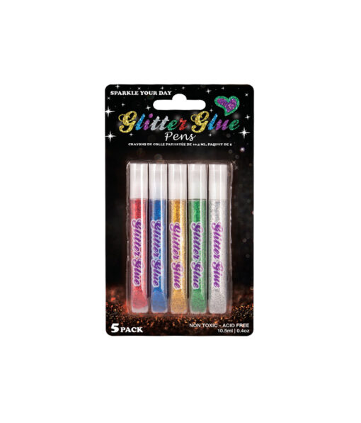 Glitter Glue Pens 5pk