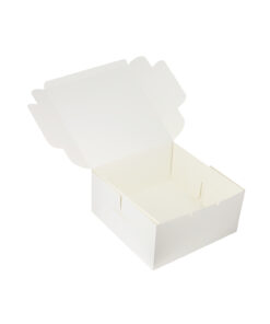 White Cake Box 10in 2pk 25.4 x 25.4 x 12.7cm