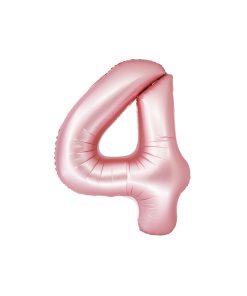 Matte Pink Number 4 Balloon