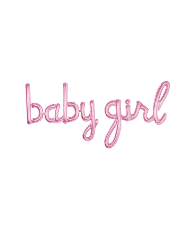 Pink Script Baby Girl – LookSharpStore