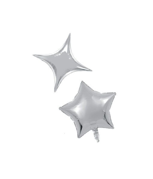 Silver Foil Star/Point 15pc