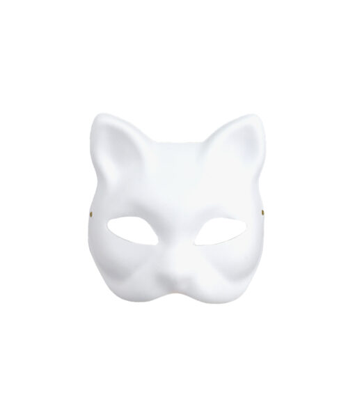 Cat Face Paintable Paper Mask