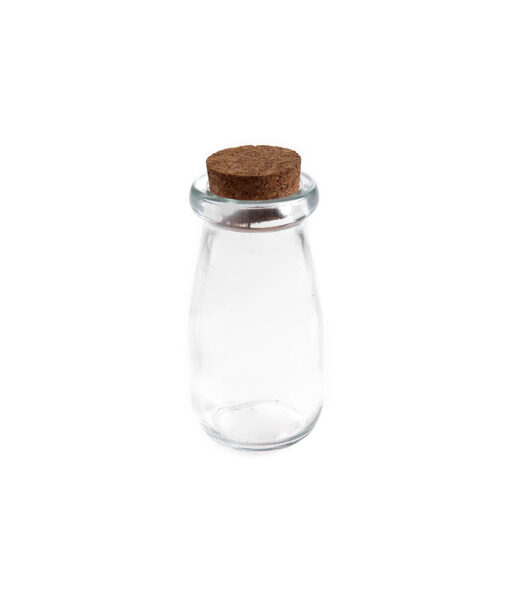 Glass Bottle With Cork Lid 100ml