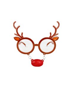 reindeer christmas glasses