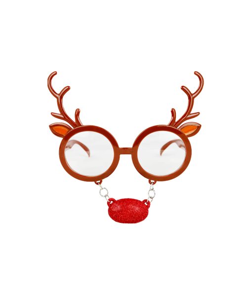 reindeer christmas glasses