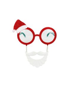 santa christmas glasses