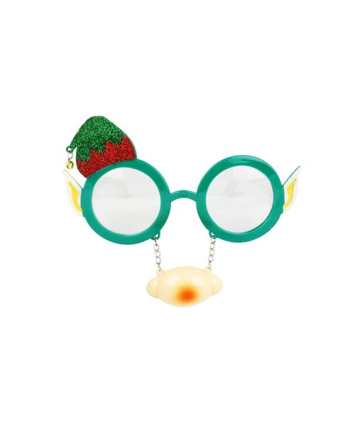 elf christmas glasses